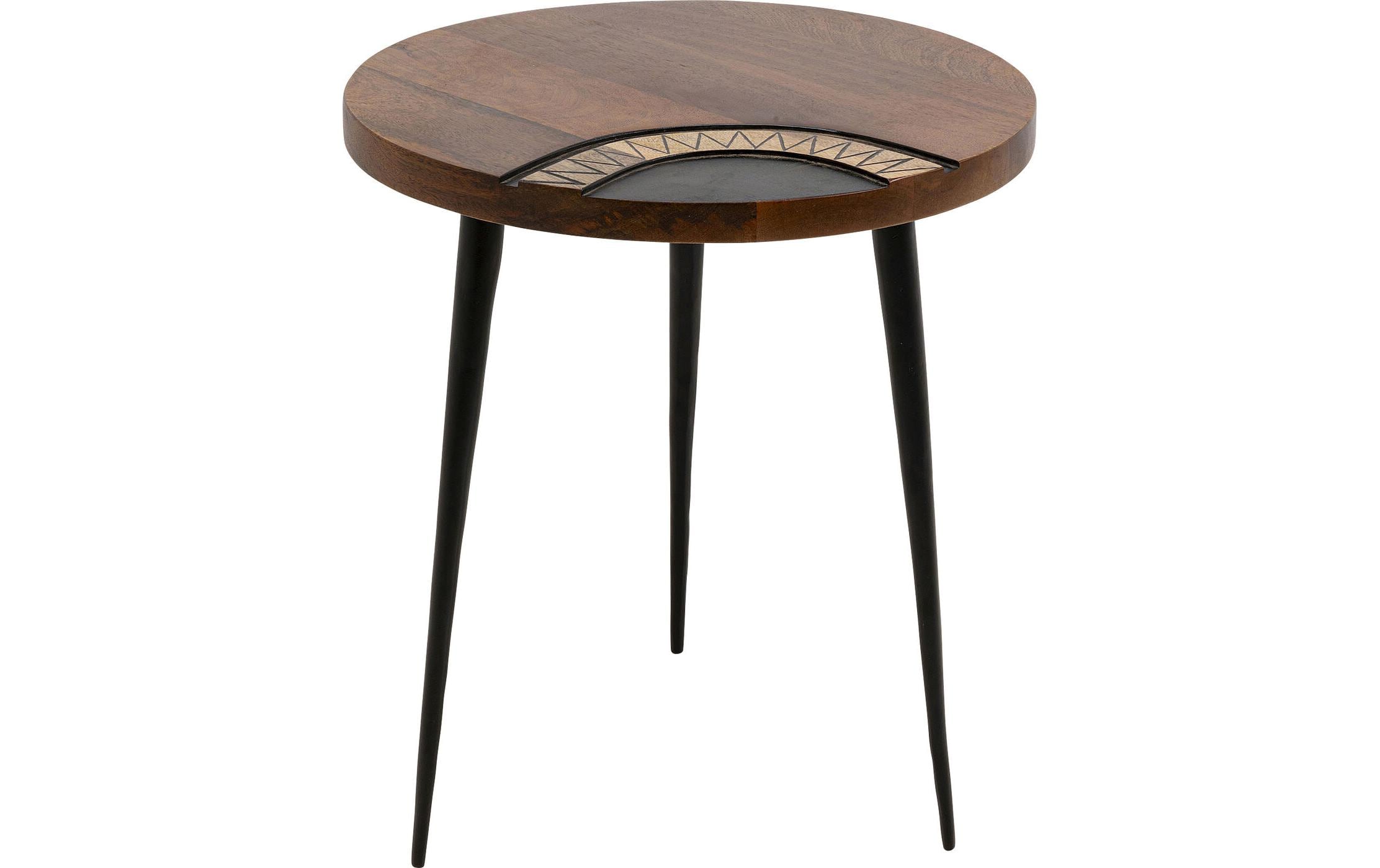 Beistelltisch Medina 40 x 45 cm, Braun<br>Runder Beistelltisch