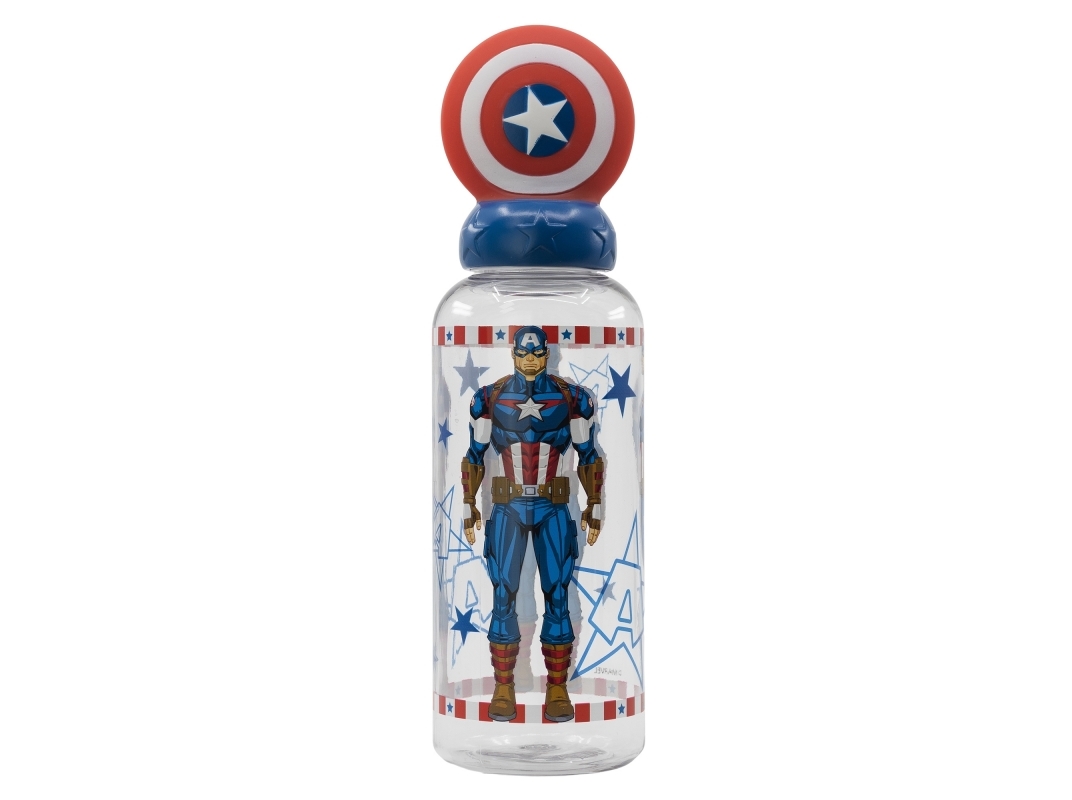 GARRAFA FIGURA CAPITÃO AMÉRICA