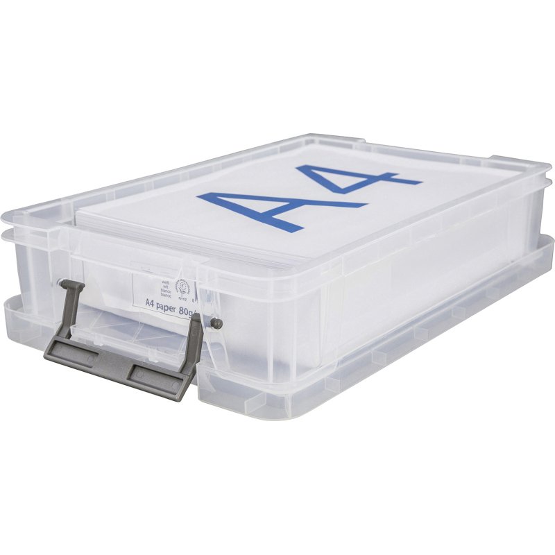 Boîte de rangement plastique 5,5 L WHITEFURZE Allstore - incolore