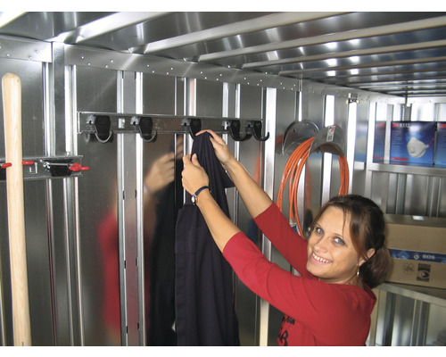 PRECIT kapstok met 5 haken voor snelmontage containers