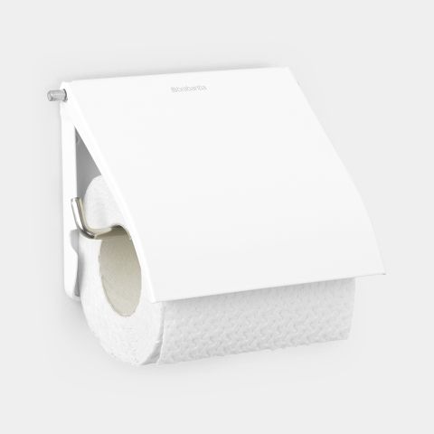 ReNew Toiletrolhouder met klep - White