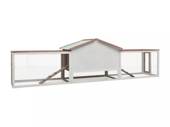 Clapier Moka 310x70x87 cm Pin massif et sapin