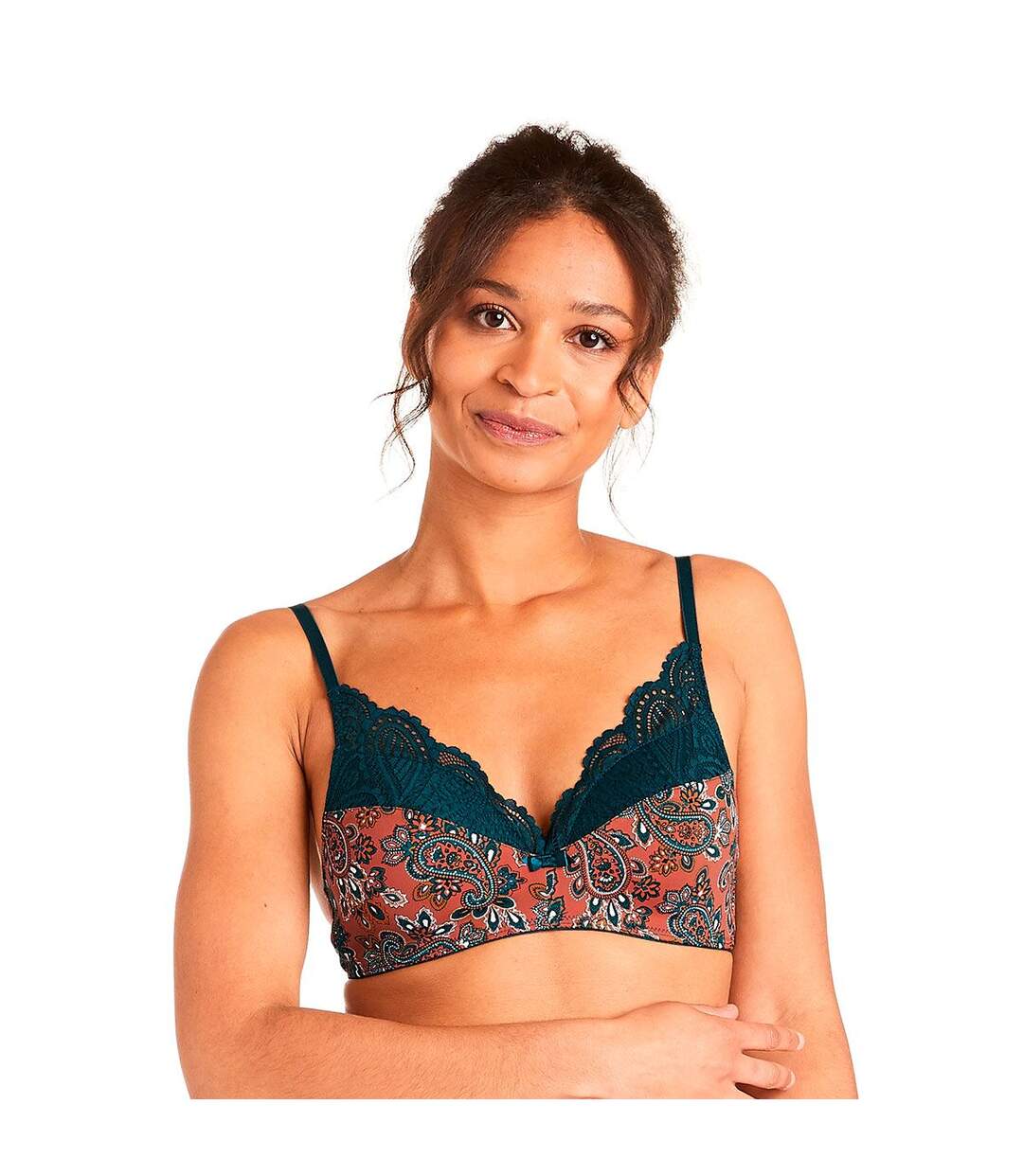 Soutien-gorge sans armatures coques souples caramel Metro