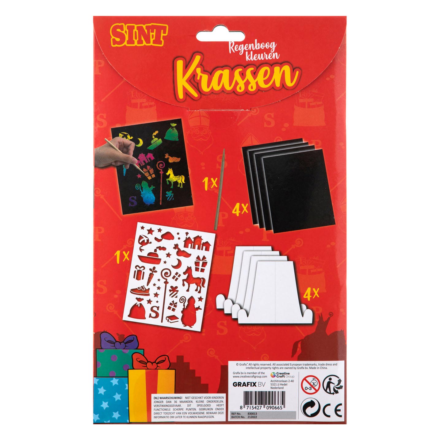 Sinterklaas Krassen Regenboog Kleuren