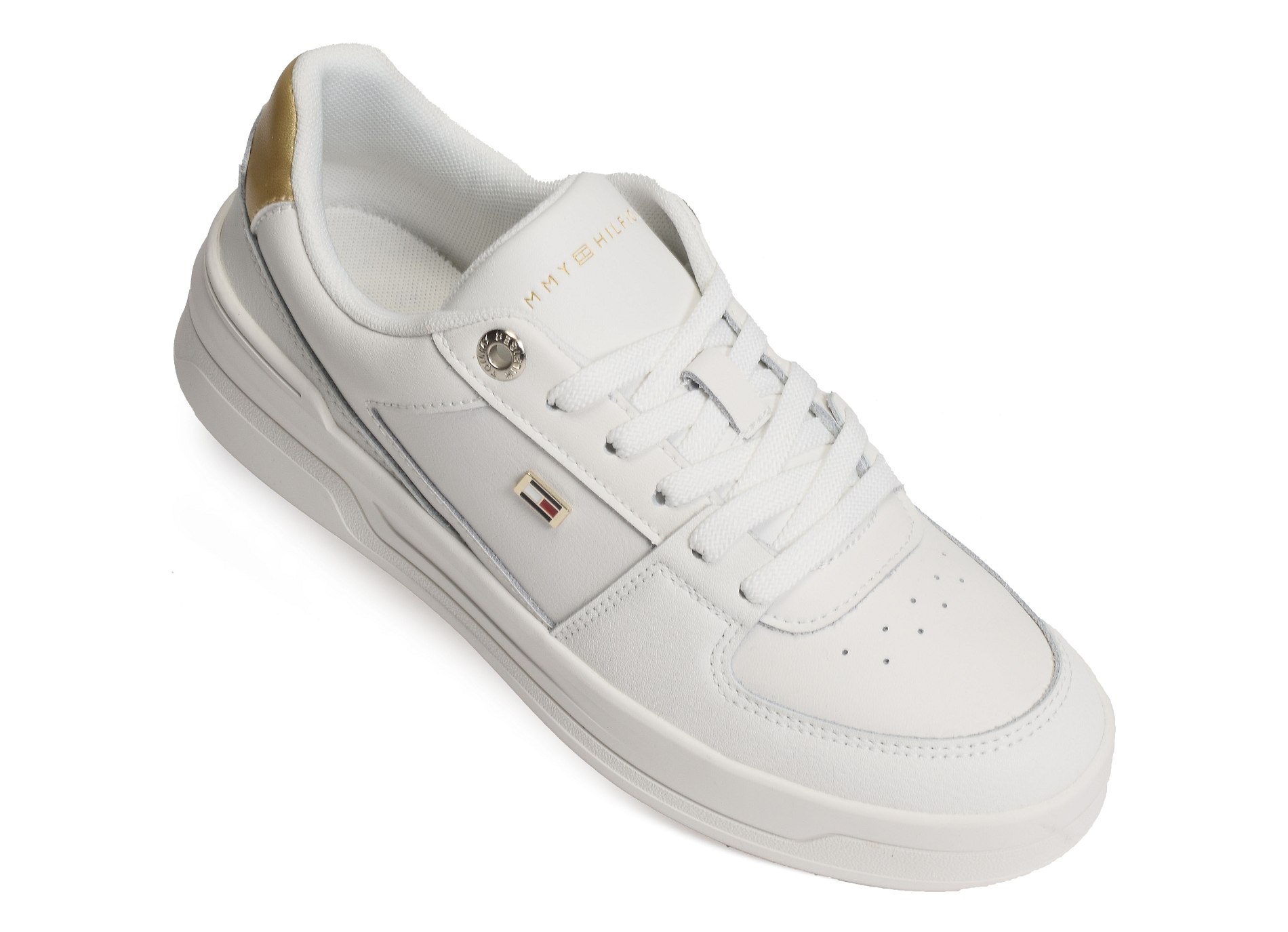 Essential basket sneaker gold 8076 blanc