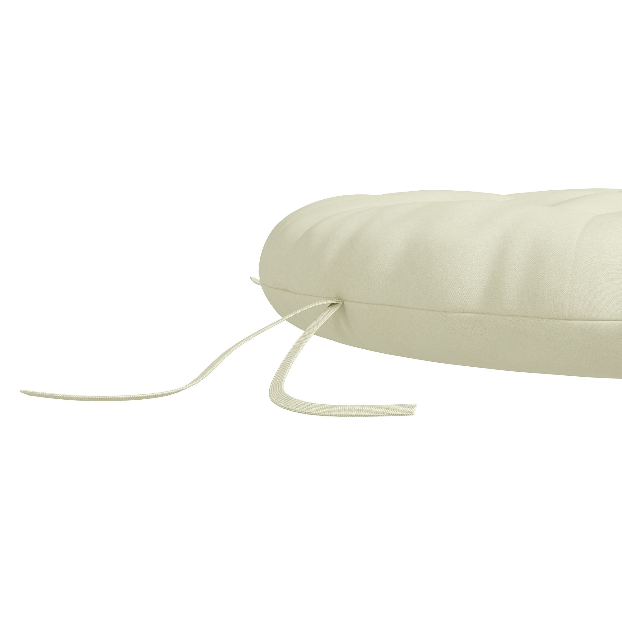 Outsunny Sitzkissen mit 10 cm dicker Polsterung beige Ø80 x 10H cm