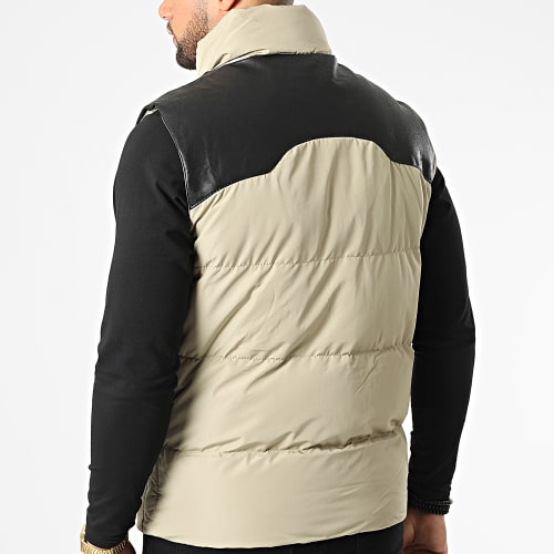 Doudoune Sans Manches Beige