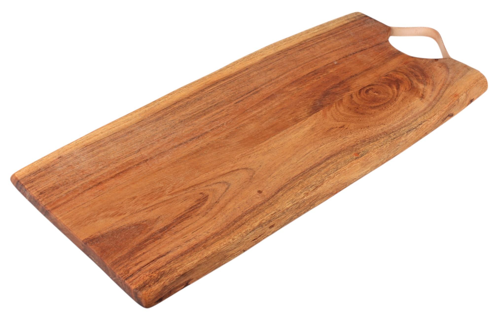 PLANCHE PRESENTATION ACACIA NATUREL AVEC POIGNEE 40X18CM