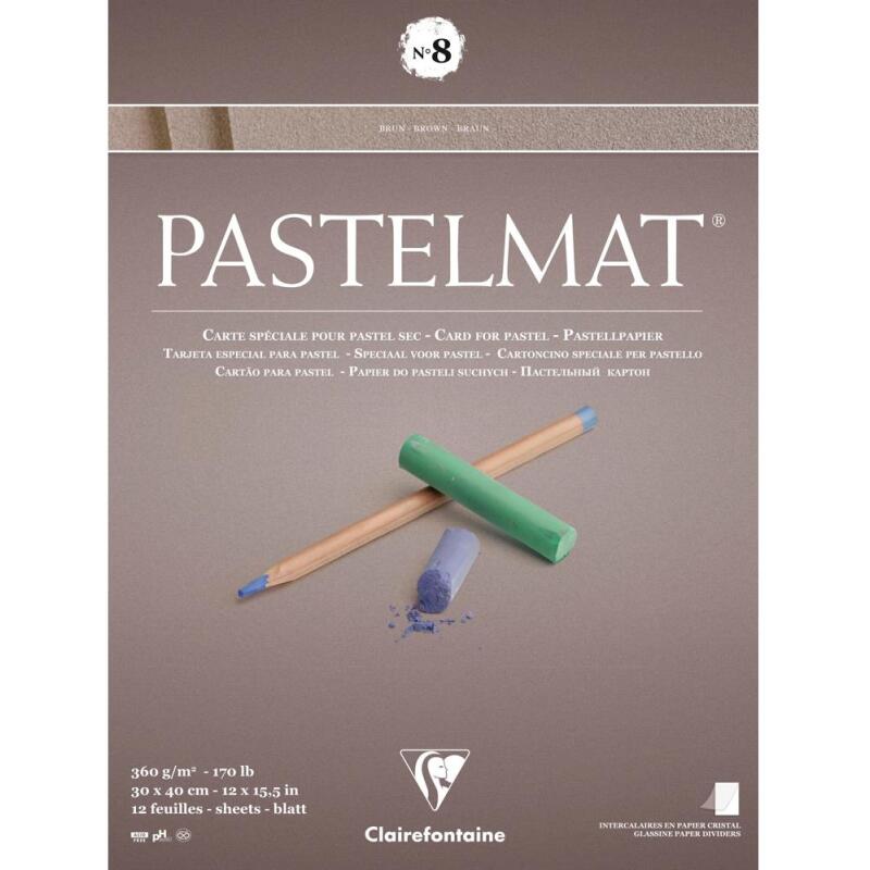 Pastelmat bloc collé 12F 30x40cm 360g n°8