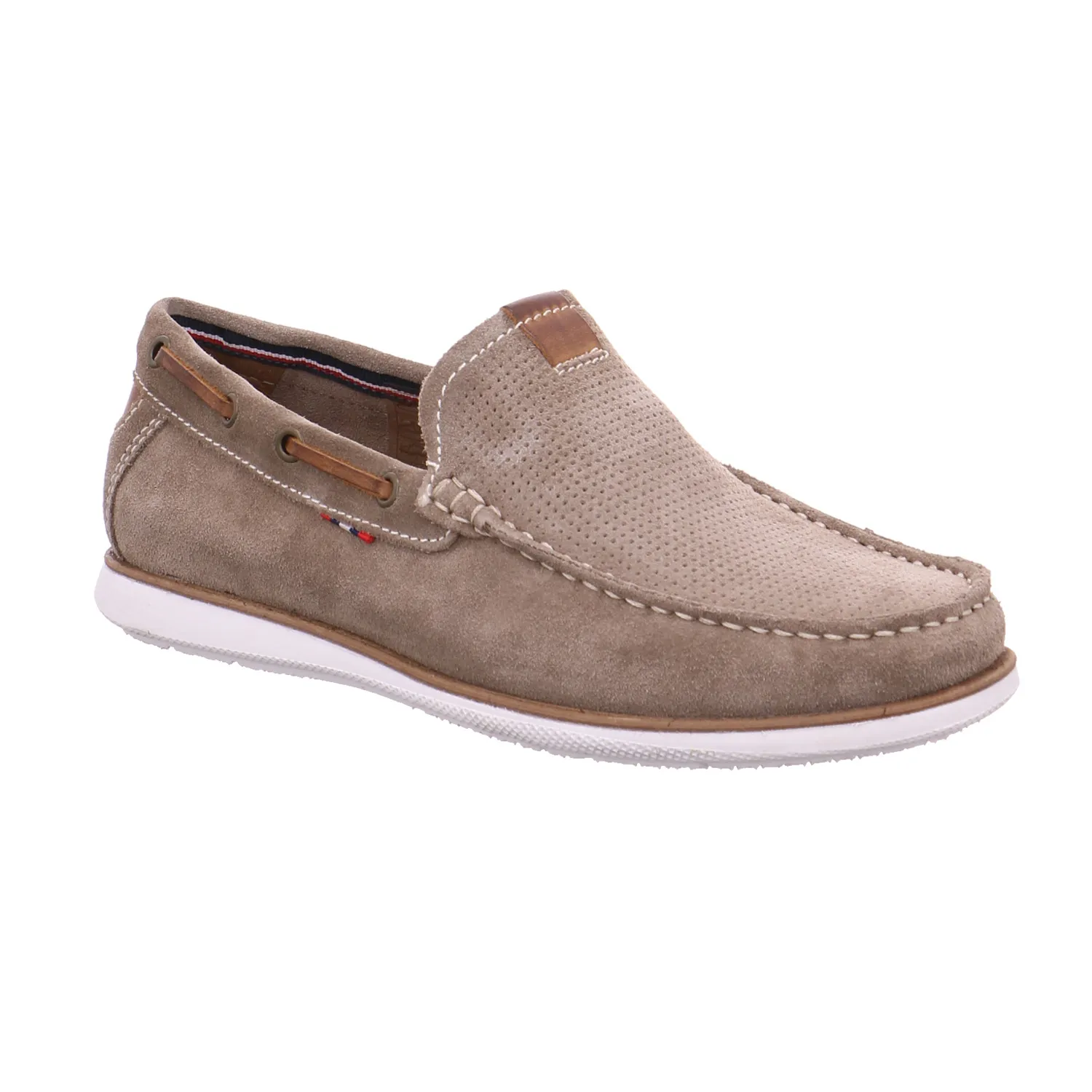 CARRERA PANAMERICANA Halbschuh-Schlüpfer Beige Leder