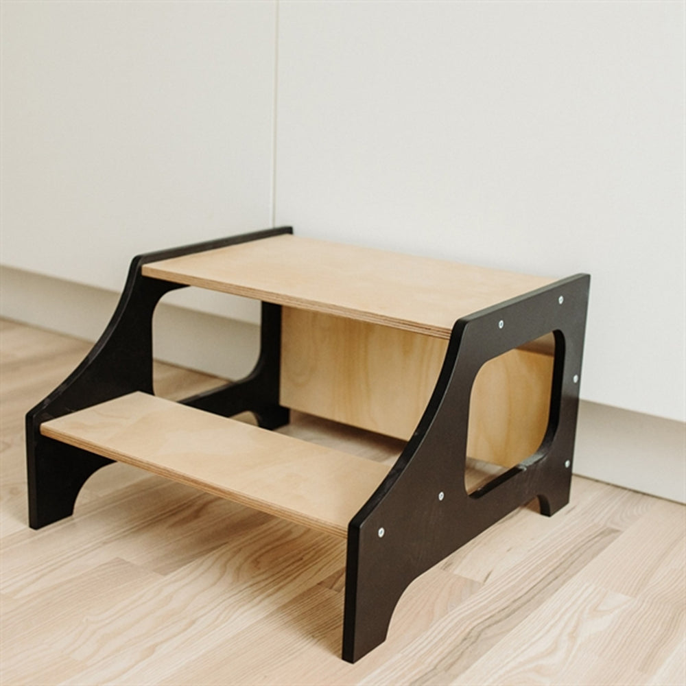 Step Stool Black - Duck Woodworks → Luksusbaby.dk