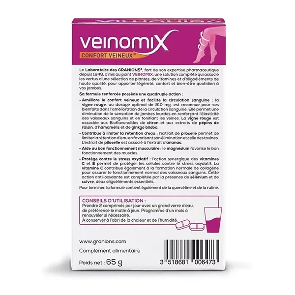 Granions Veinomix Pacote com 2 x 60 comprimidos