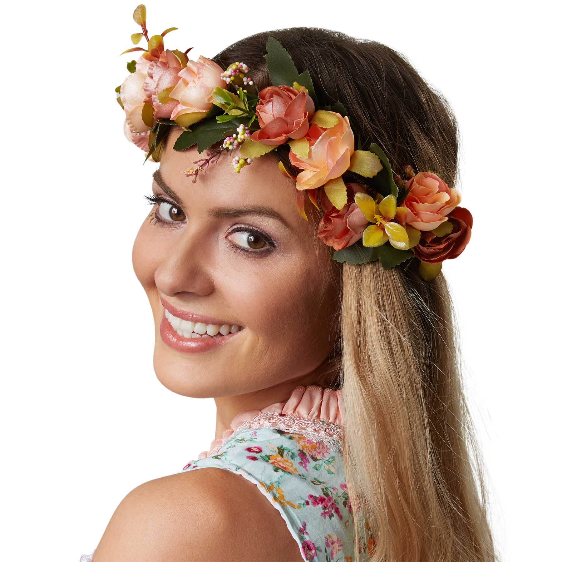 tectake® Blumenkranz Herbstwiese