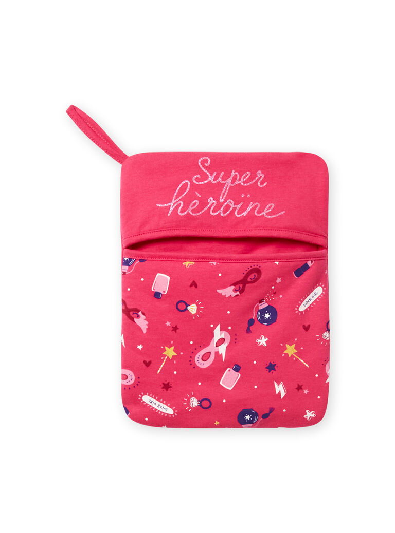 Ensemble pyjama grenadine super-héroïne enfant fille