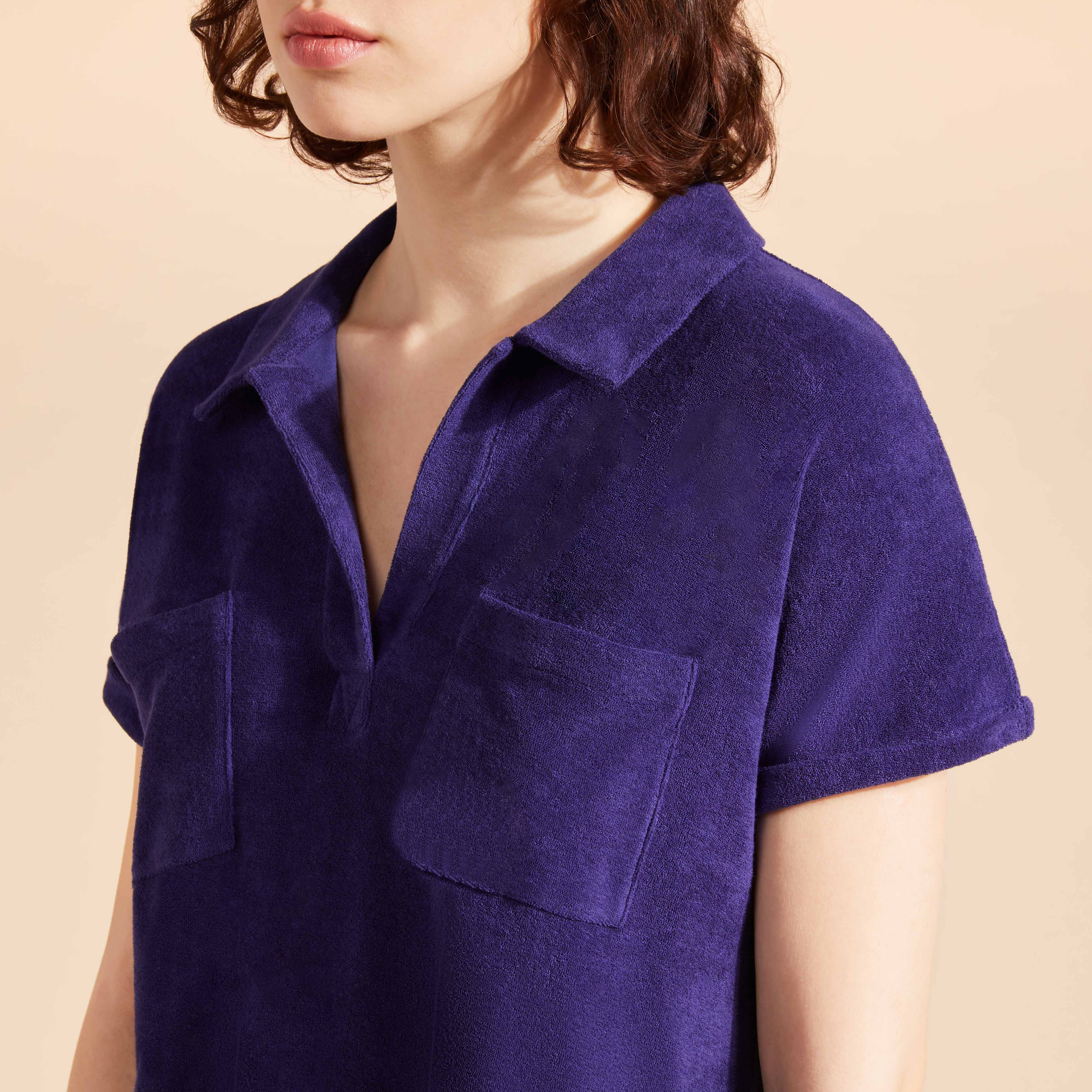 Robe chemise femme unie | Site Vilebrequin | LVEC3Q02
