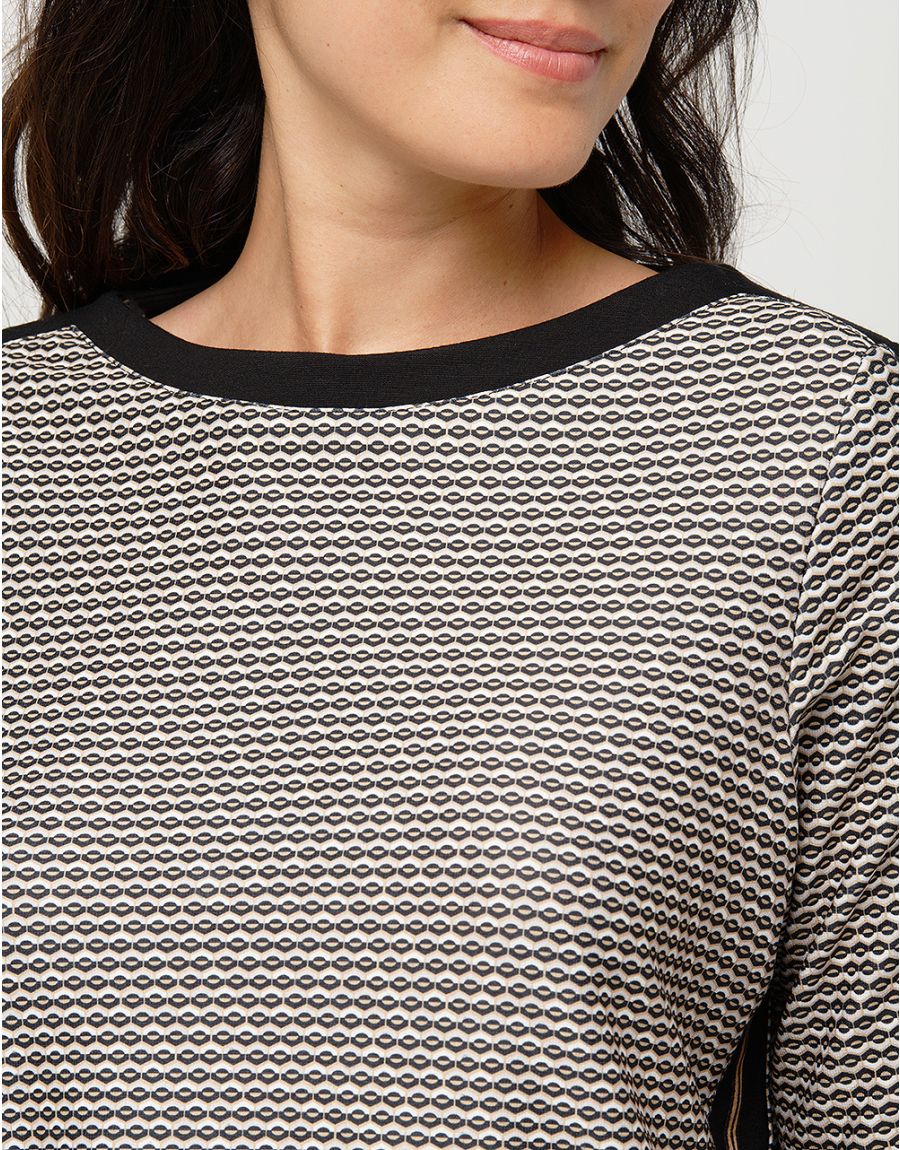 Top maille ample noir