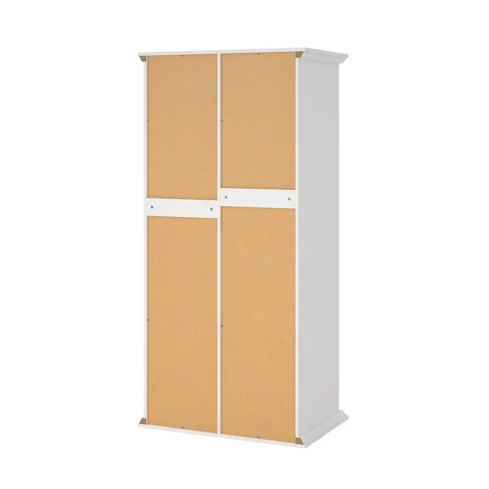 Hioshop North kledingkast 2 deuren wit