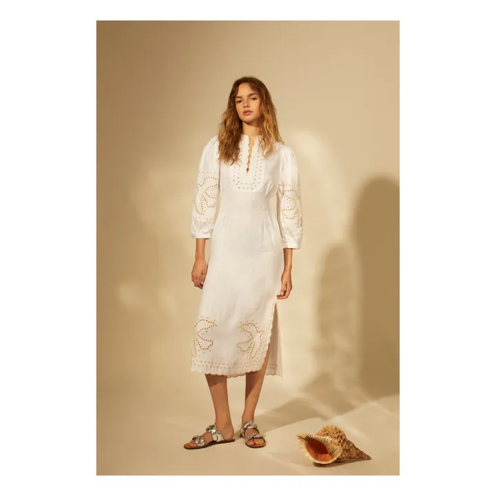 Tressé Robe Romy Lin | Blanc cassé