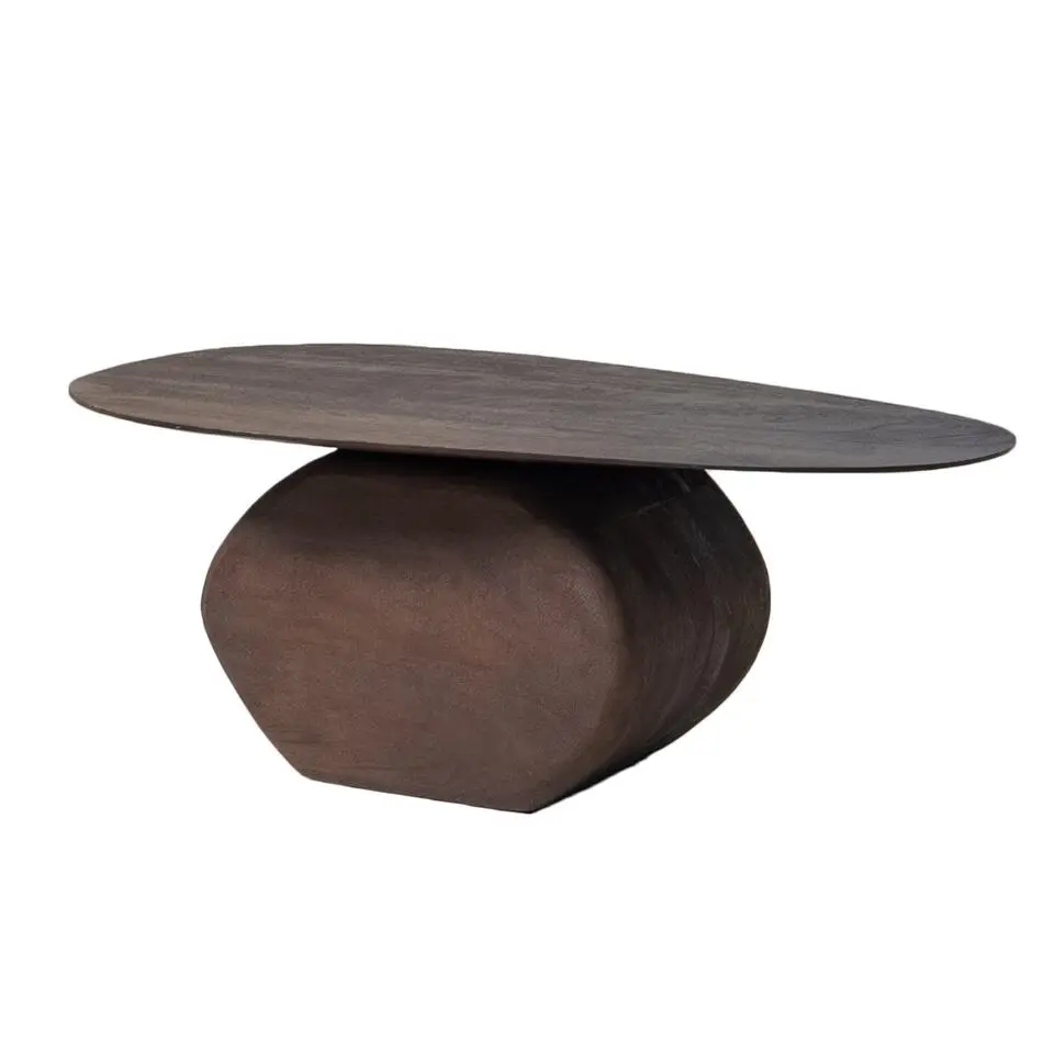 Salontafel Organisch 100cm - Bruin Mangohout - Ebbe