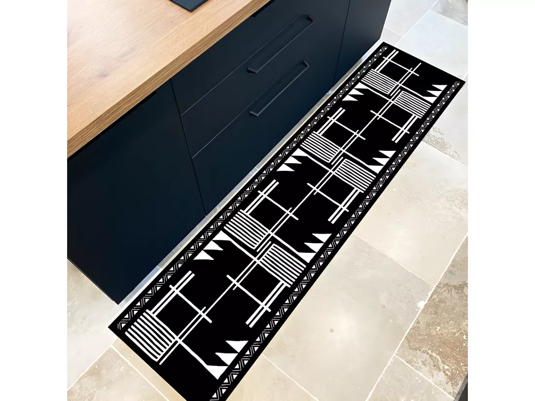 Tapis Vinyle Médium bis l 50xL200cm - Bakwiri - Vinyle