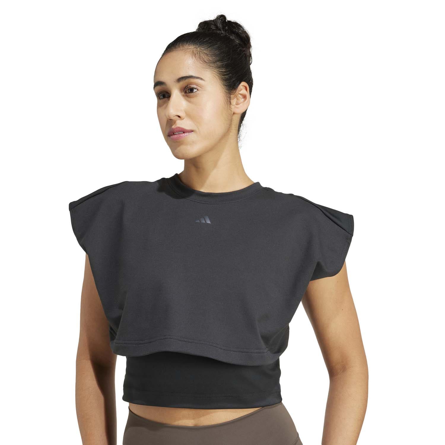 adidas  Power Boxy French Terry 3-Stripes Tanktop