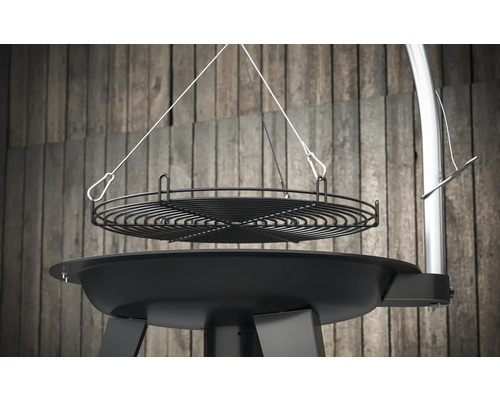 Tenneker® Houtskoolgrill Draaigrill TC Swing II Ø 50 cm met asbak Zwart