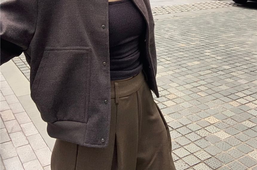 Alfie - Effen cropped honkbaljack