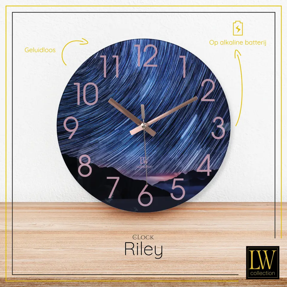 LW Collection Keukenklok Riley 30cm