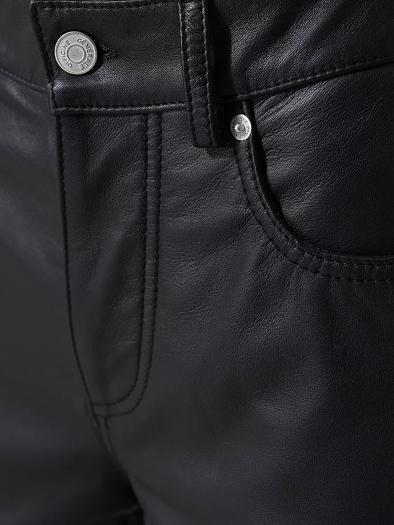 OFFICINE GENERALE Lederhose NAOMI schwarz