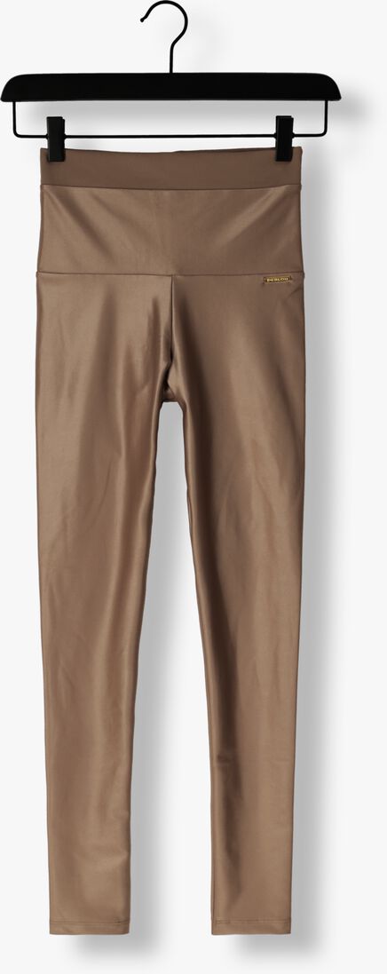 DEBLON SPORTS taupe deblon sports legging clara shine leggings high waistband