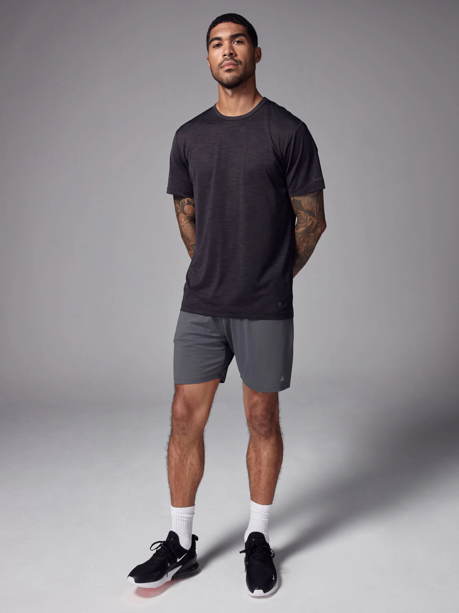 Zwart - T-shirt met korte mouwen - Active Gym Trainingstop