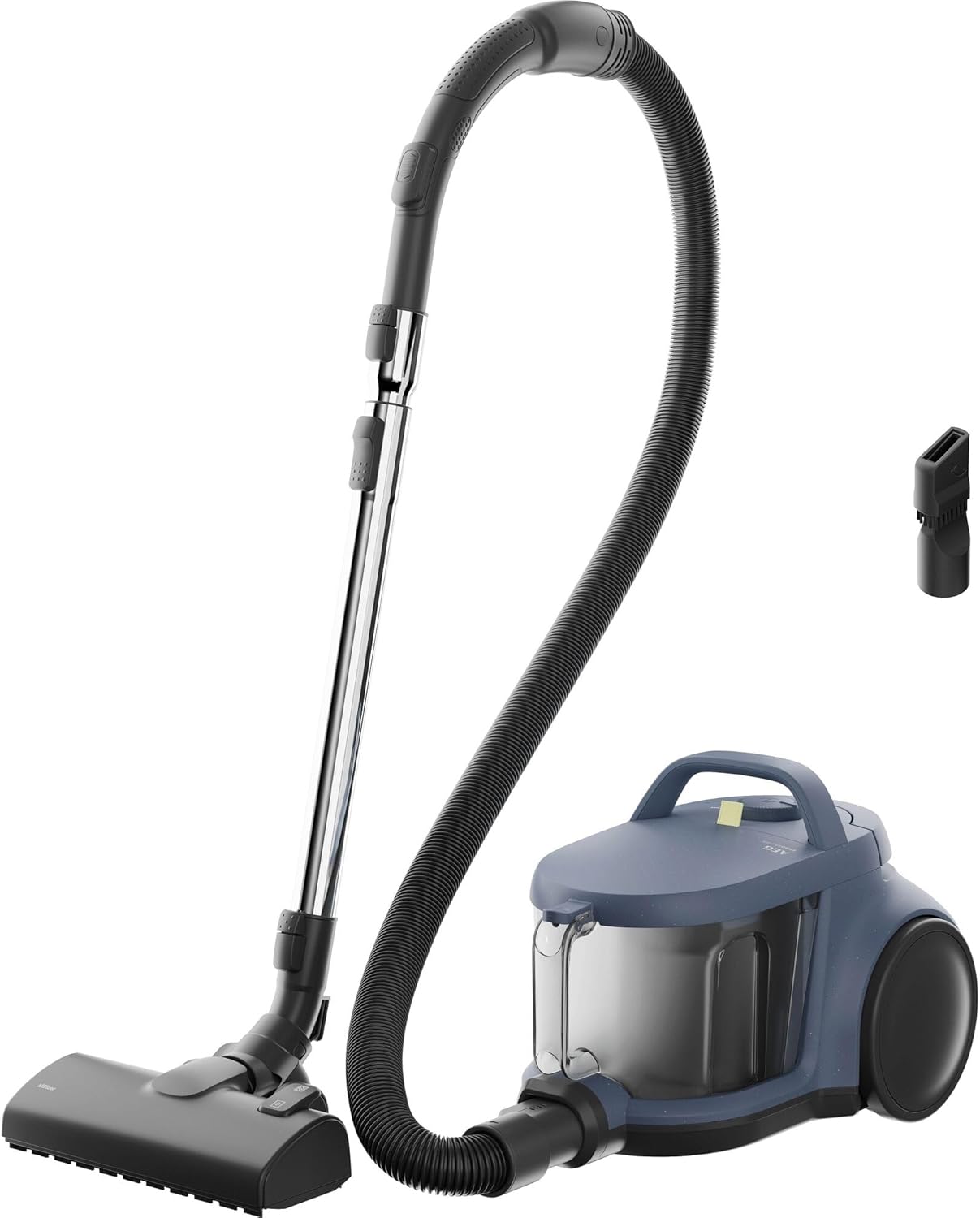 AEG CLEAN 5000 Staubsauger Beutellos, Bodenstaubsauger für alle Bodenbeläge, Zubehör, 1000 Watt, 9m Aktionsradius, 2l Staubbehälter, 50% Recyclingmaterial, Waschbarer HEPA-Filter, Blau, AL51C1LDB