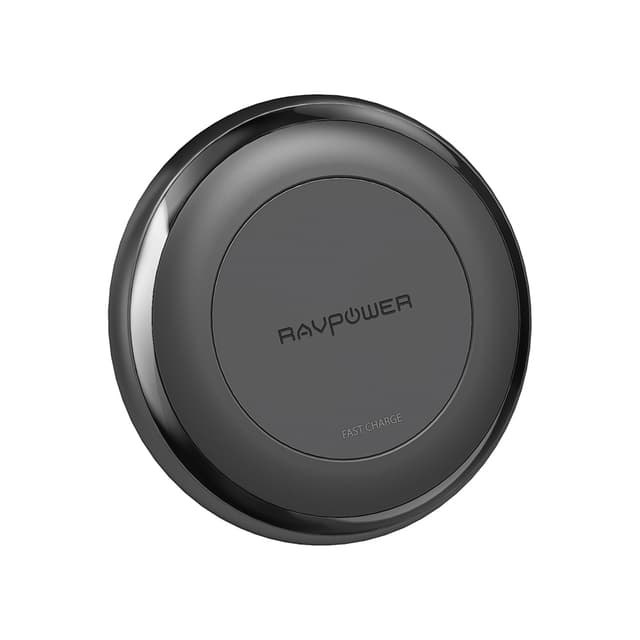 RAVPower Trådløs Qi Oplader, 10W inkl. Quick Charge 3.0 vægoplader, Sort