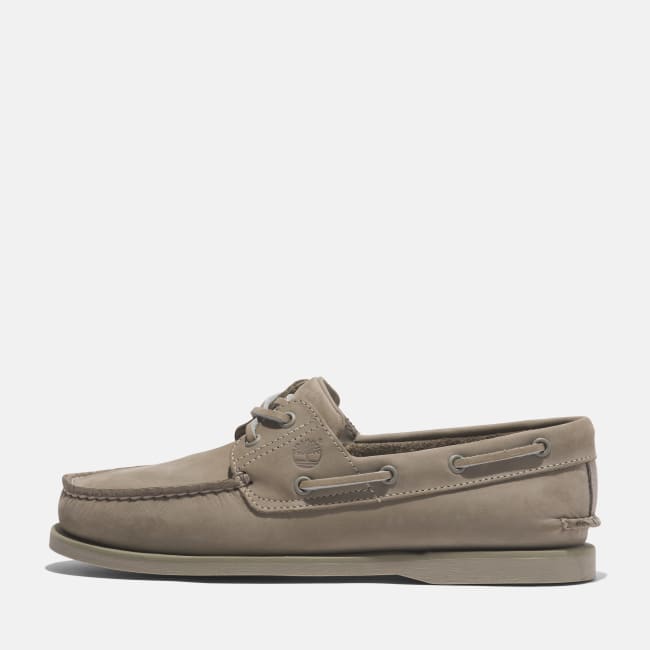 Scarpa da Barca in Pelle Classic da Uomo in                beige