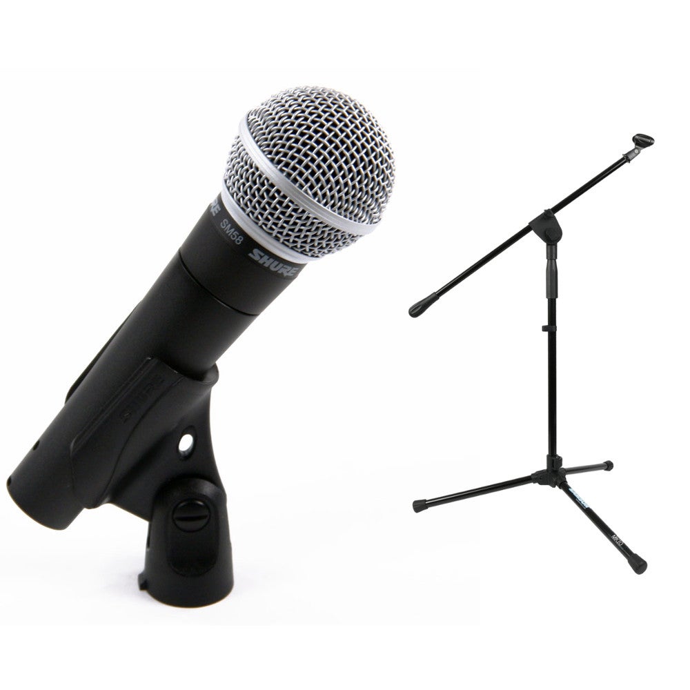 Shure SM-58 zangmicrofoon + statief combi