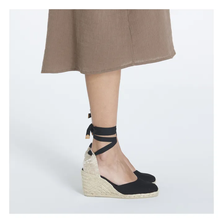Castaner Espadrilles Carina 8 cm | Noir