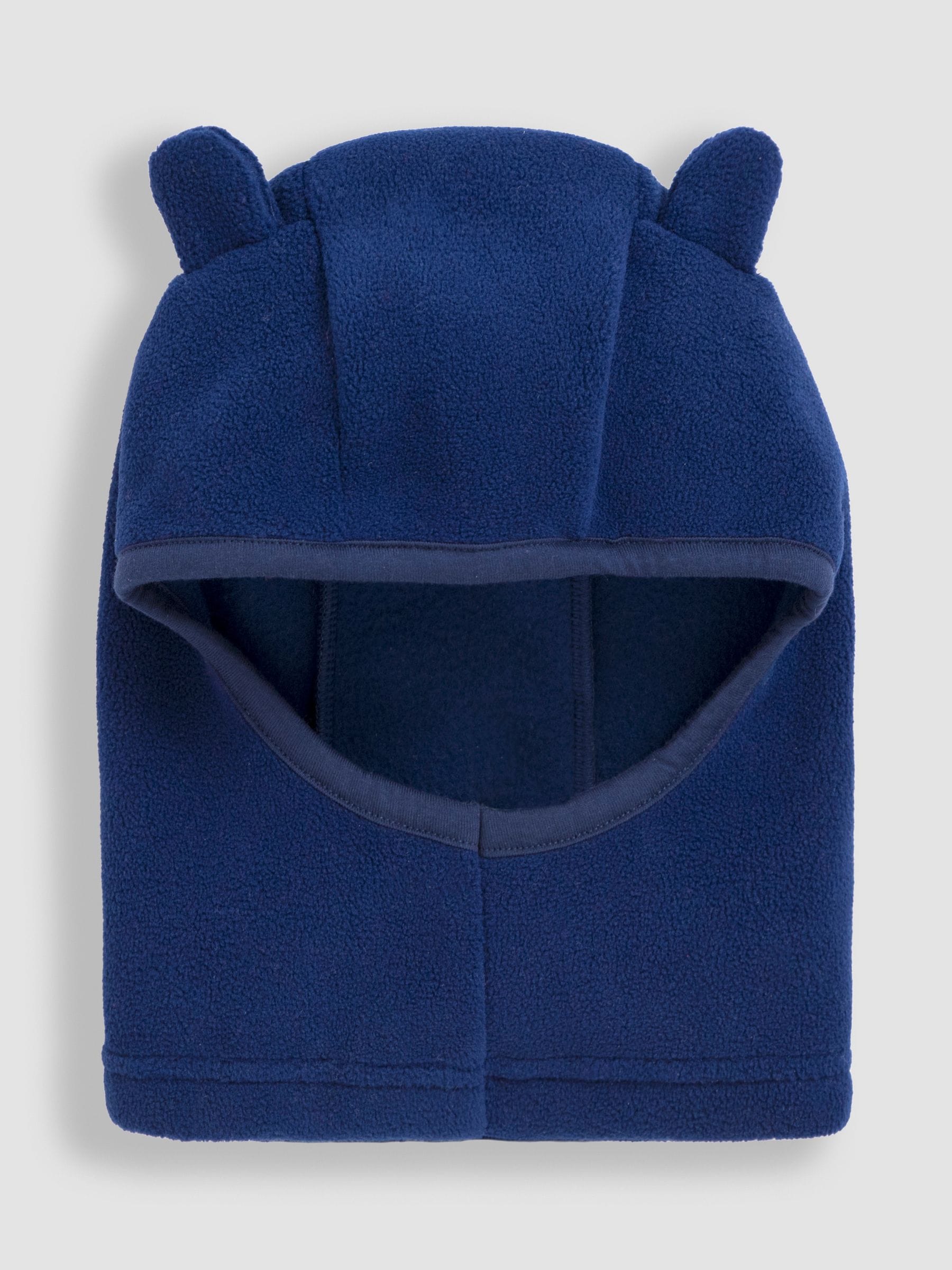 Marineblauw - JoJo Maman Bébé - Behaaglijke bivakmuts van polarfleece