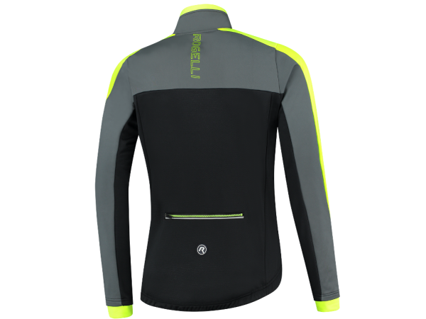 Rogelli Freeze Vinterjakke, Black/Grey/Fluor