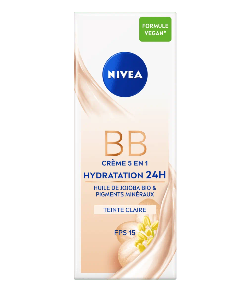 BB CRÈME 5 EN 1 HYDRATATION 24 H TEINTE CLAIRE