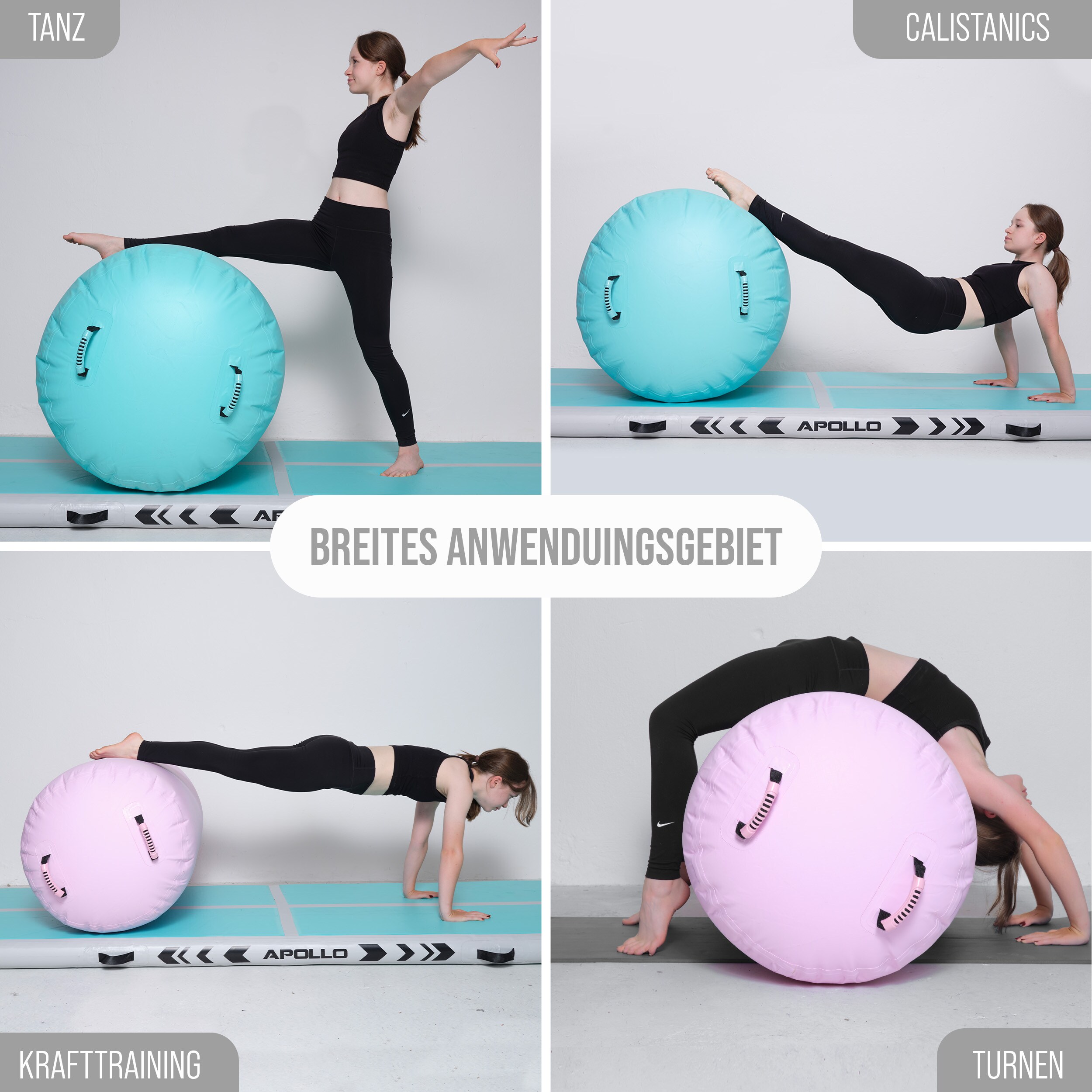 Apollo Air Tracking Rolle für Yoga, Pilates und Gymnastik Air Roll Pro