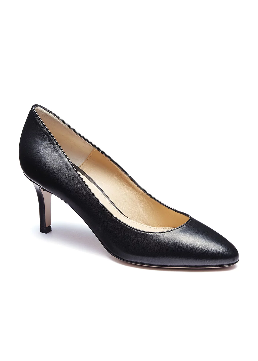 ESCARPIN ANJOU CUIR NOIR