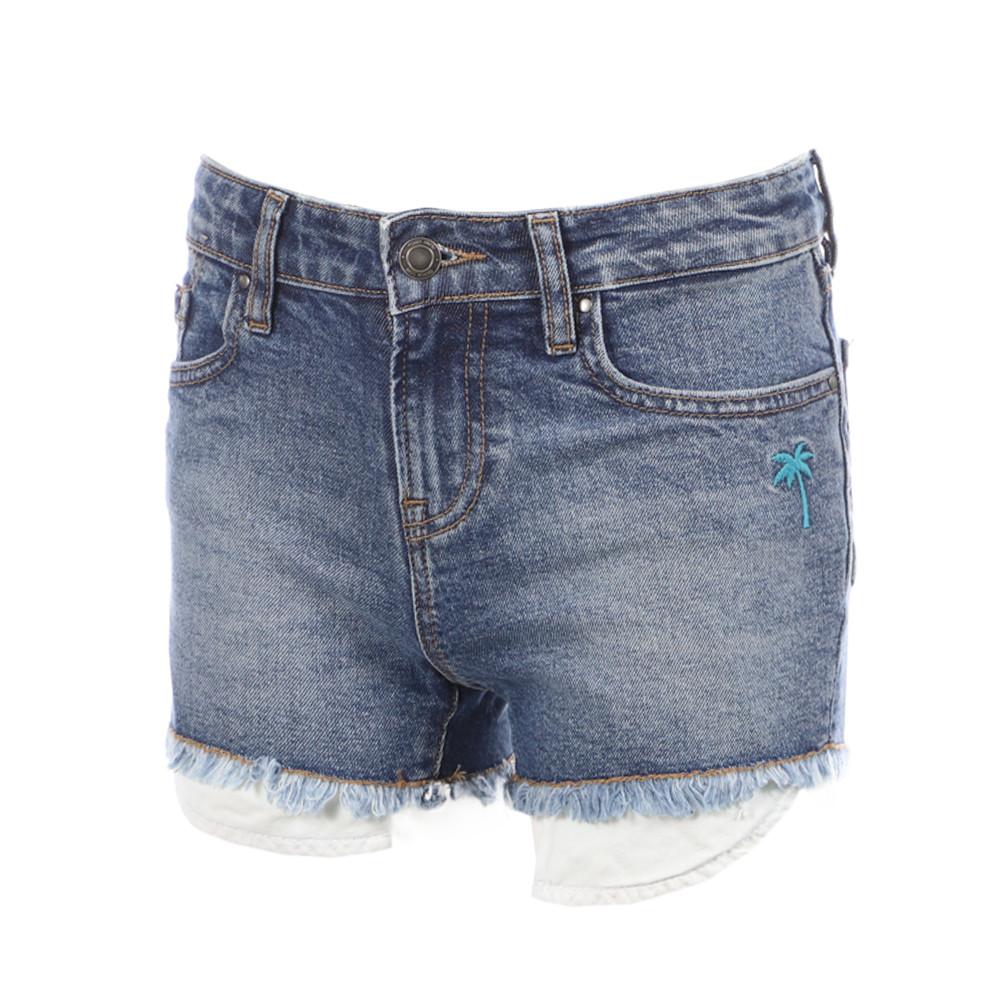 Teddy Smith Short Bleu Jean Fille Teddy Smith Sister