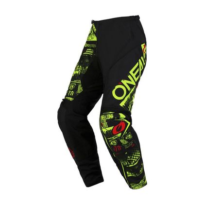 Pantalon cross O'Neal ELEMENT - ATTACK V23 2023 - Noir / Jaune