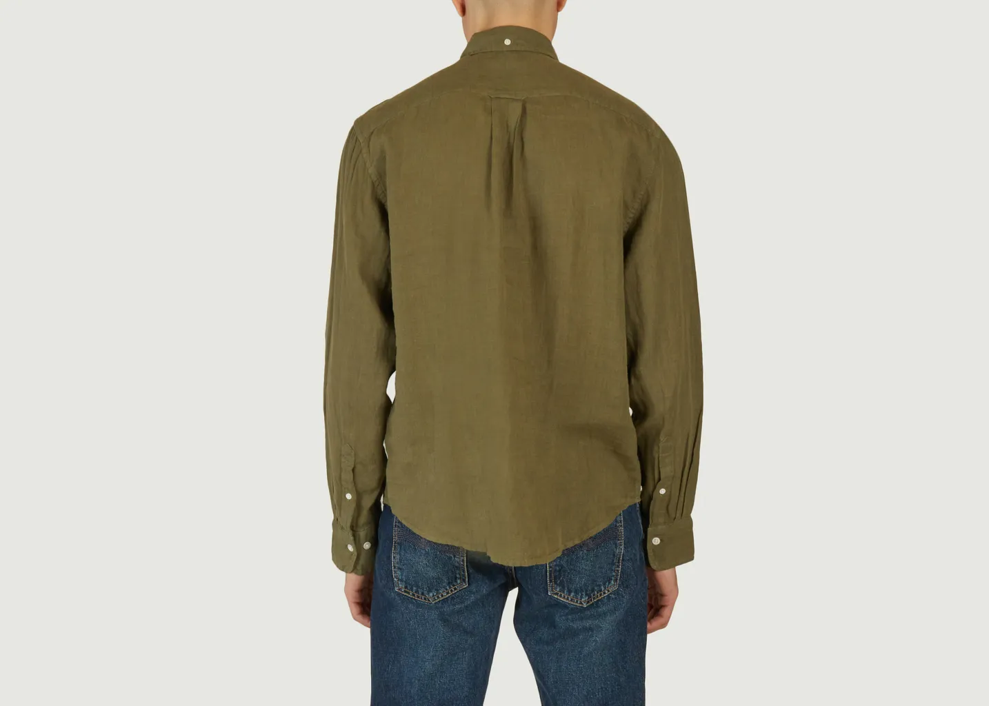 Chemise droite en lin Gant