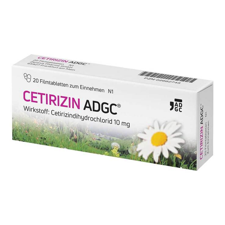 CETIRIZIN ADGC Filmtabletten, 20 St