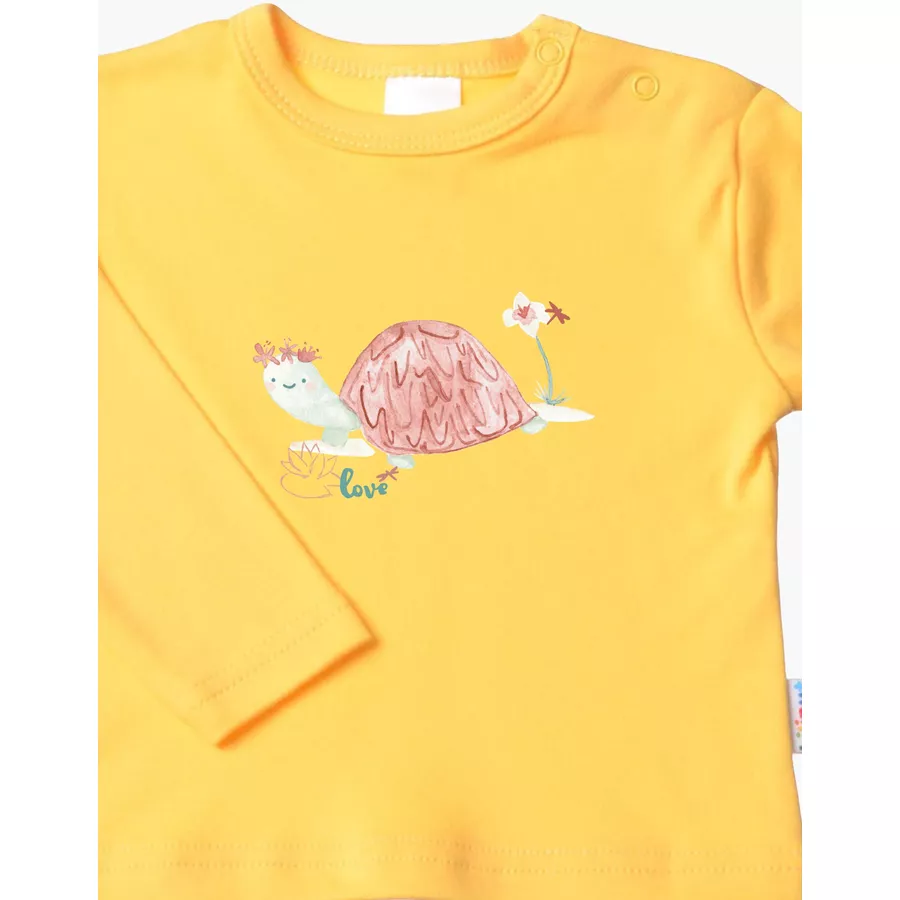 Liliput Langarmshirt Schildkröte gelb