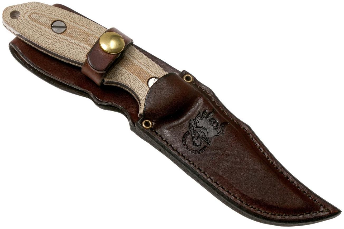 Rick Hinderer The Emmett, CPM 20CV, Natural Micarta jachtmes