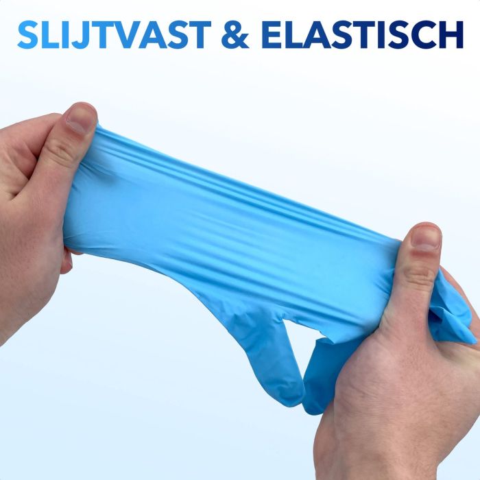 1000st Handschoenen soft nitril Medium ongepoederd blauw