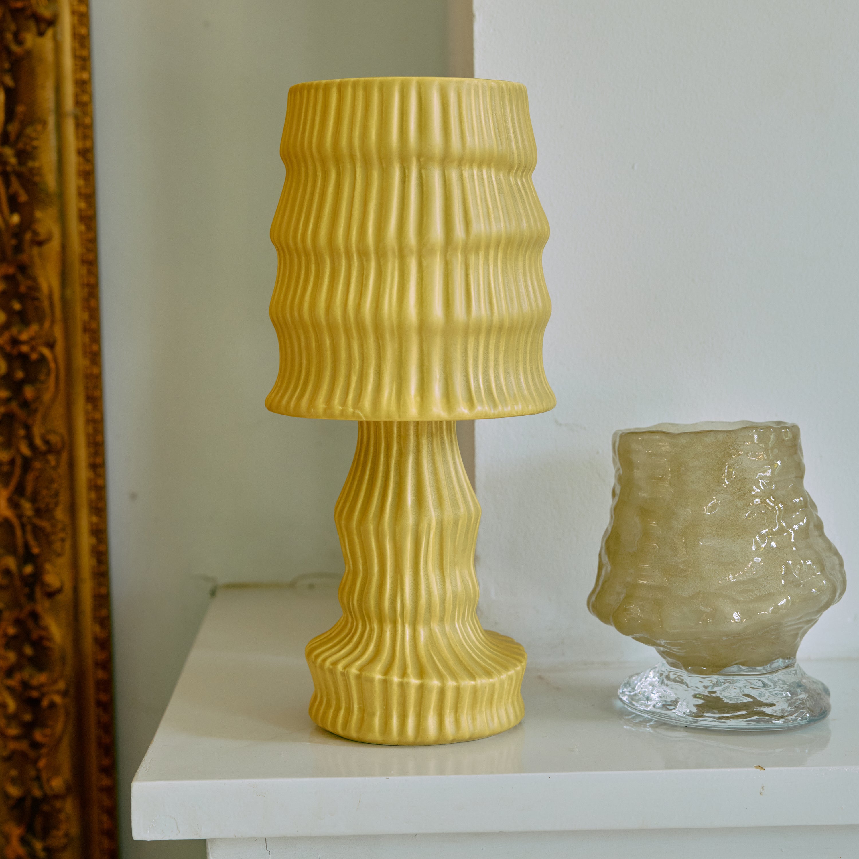 HKliving Ceramic Tafellamp - Ochre