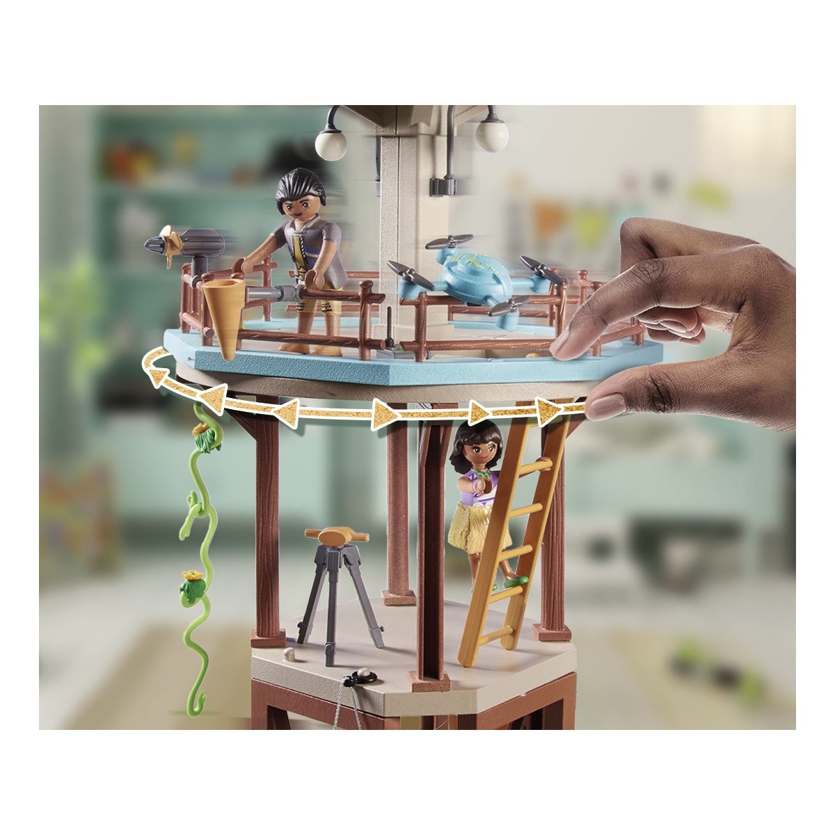 Tour de recherche avec boussole Playmobil Wiltopia 71008